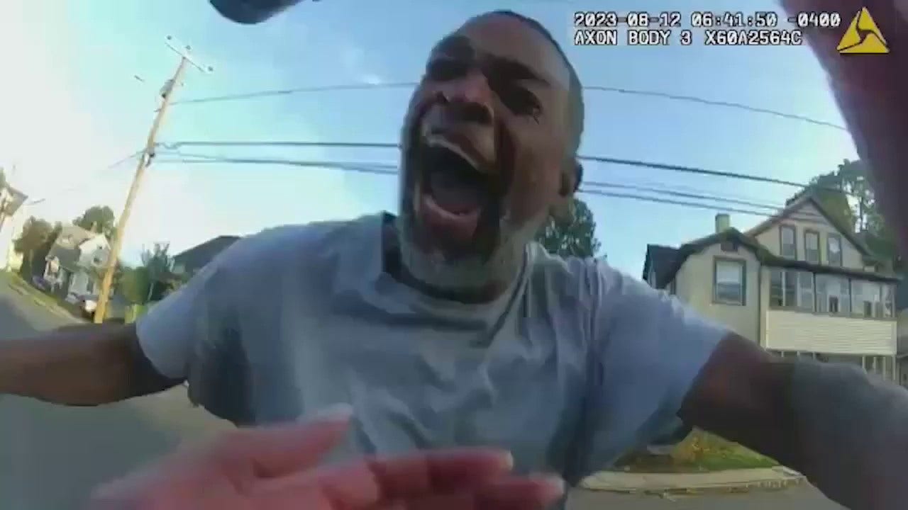 Connecticut man charges towards police officer wielding hammer